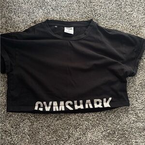 Gymshark Classic Black Crop Athletic Tee